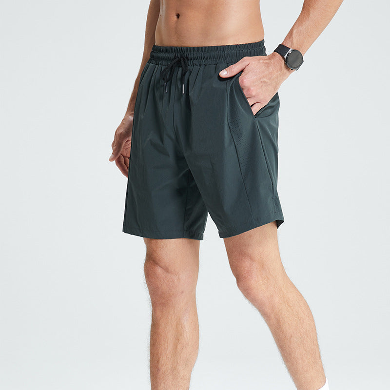 Quick-Drying Breathable Cooling Mid-thigh Shorts Green